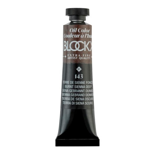 BLOCKX Oil Tube 20ml S1 143 Burnt Sienna Deep
