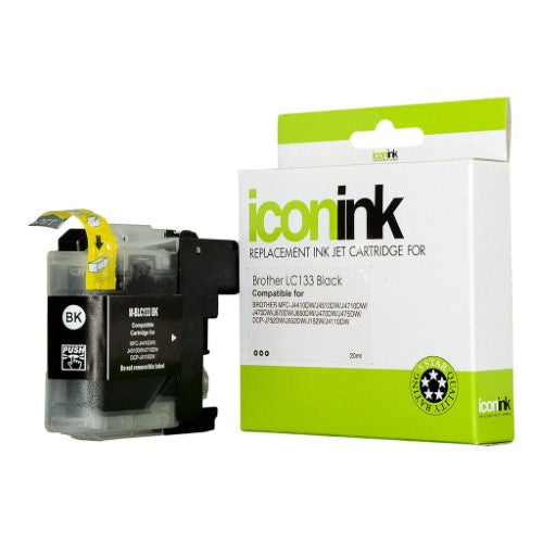 Icon Compatible with Brother LC133 Black Ink Cartridge