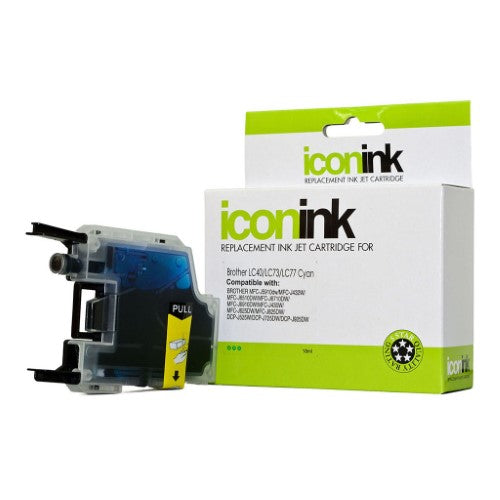 Icon Compatible with Brother LC77 LC73 LC40 Cyan Ink Cartridge