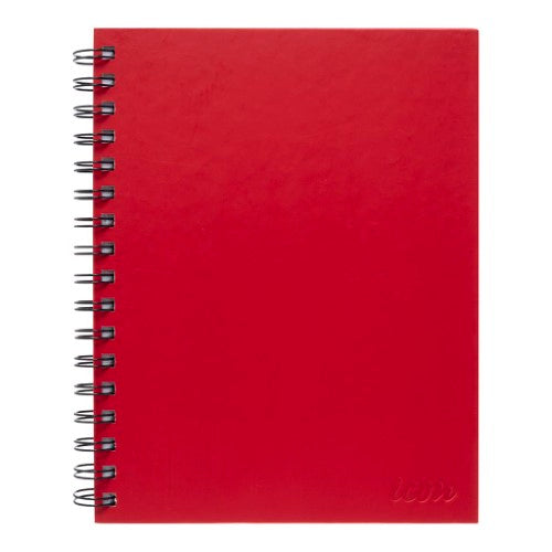 Icon Spiral Notebook A5 Hard Cover Red 200 pg (Pack of 3)