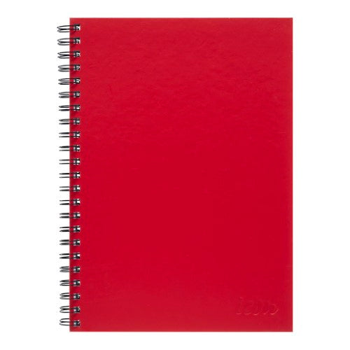 Icon Spiral Notebook A4 Hard Cover Red 200 pg (Pack of 3)