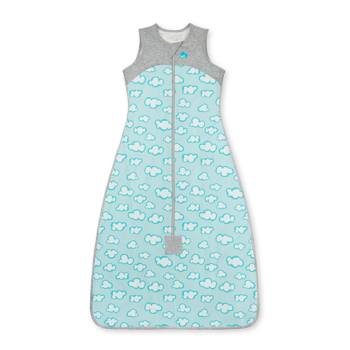 Love to DreamSleep Bag Organic Lite 0.2 TOG - Clouds Turquoise - 24-36 months