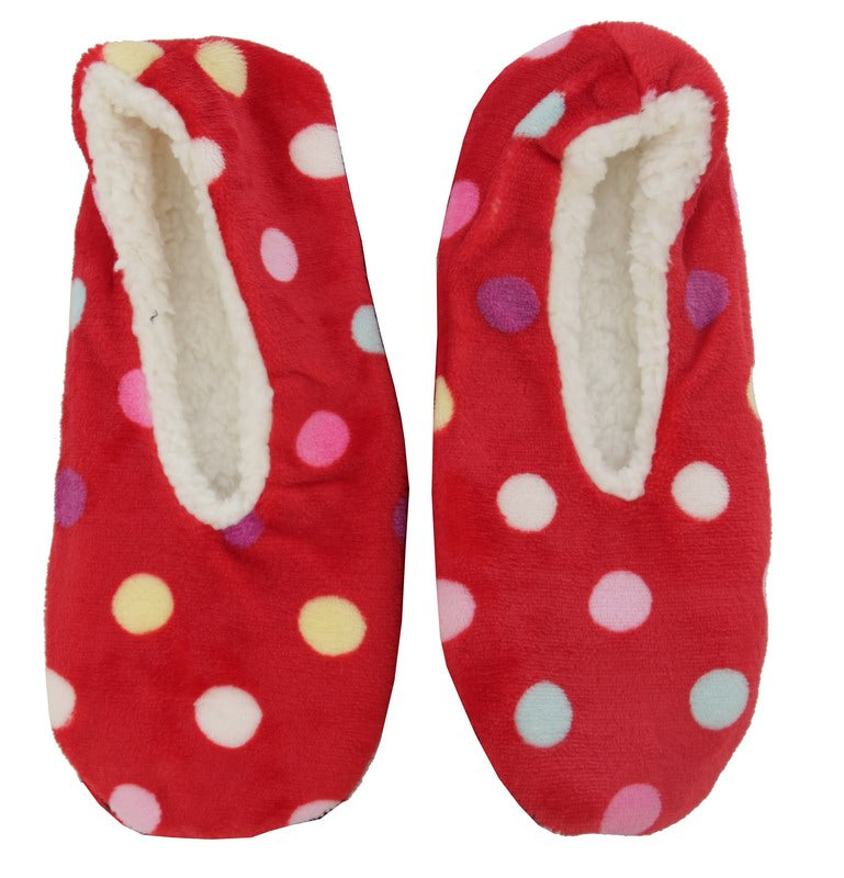 Slipper / Feet Cozie - Dots Size 5-8 - Small