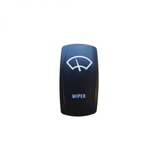 WIPER SWITCH ON/OFF/ MOMENTARY BLUE LED 12/24V - NARVA
