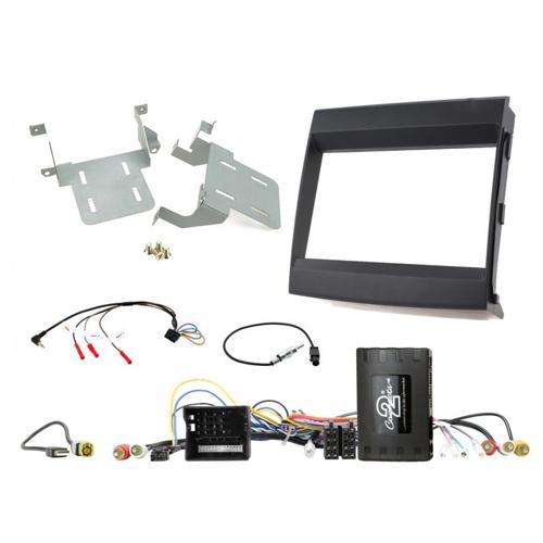 DOUBLE DIN INSTALL KIT T/S PORSCHE CAYENNE MATTE BLACK - AERPRO