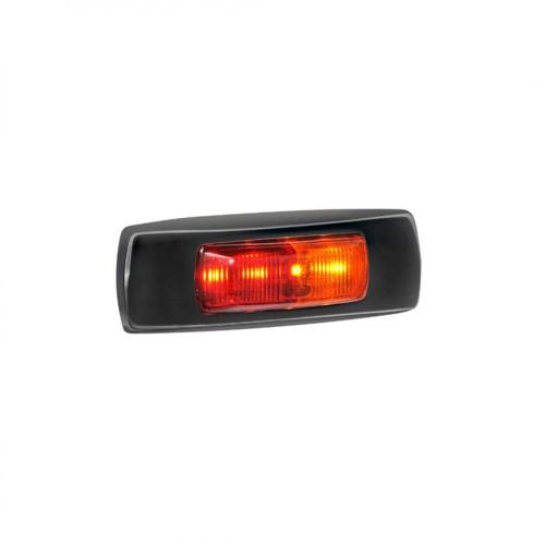 9-33V MDL68 LED RED/AMBER SIDE MARKER LAMP BLACK 0.5M CABLE - NARVA