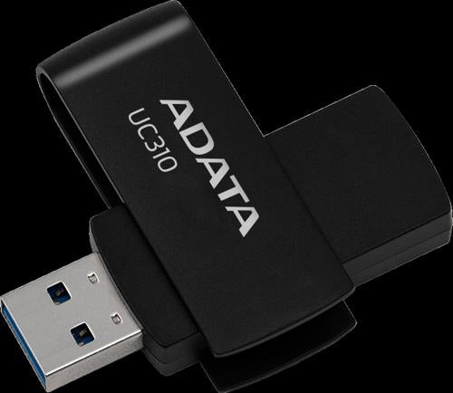 ADATA UC310 Swivel USB3.2 64GB Black Flash Drive