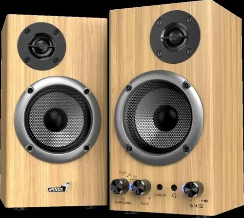 Genius SP-HF520BT Bluetooth 2-Way Wooden Speakers