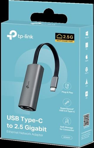 TP-Link UE302C USB Type-C to 2.5 Gigabit Ethernet Network Adapter