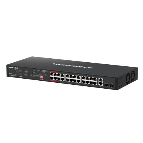 Mercusys MS128GP 28 Port Gigabit Switch Steel Case 24x PoE+