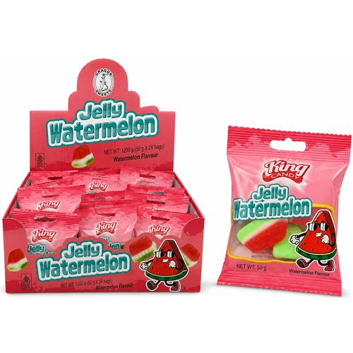 Watermelon Gummy Candy 50g Dragon Pack of 24