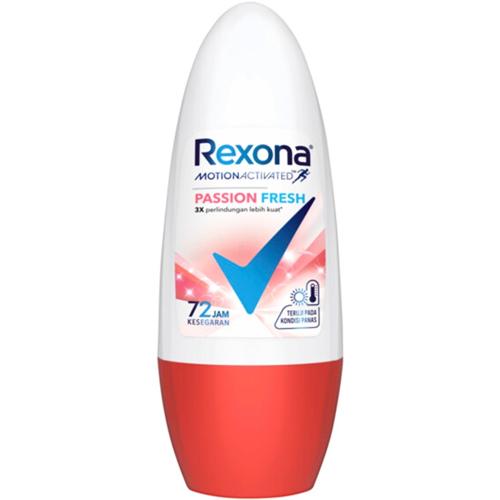 Women's Antiperspirant Roll On Passion Fresh 50ml Rexona Pack of 3