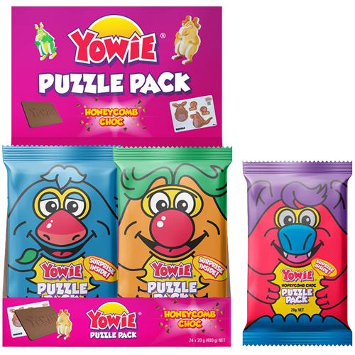 Kids Puzzle Pack 20g Yowie Pack of 24
