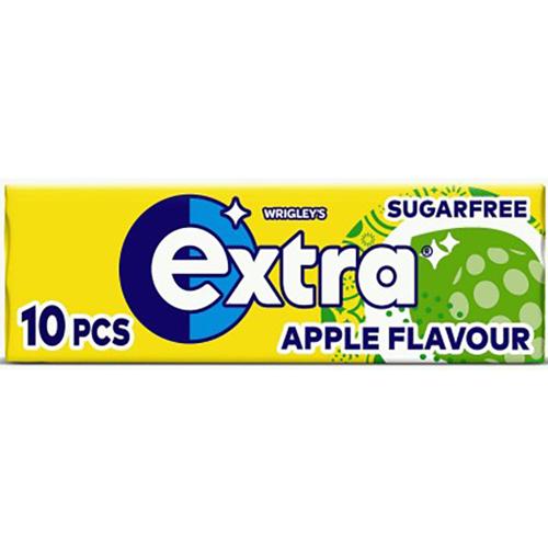 Sugar Free Apple Chewing Gum 14g Wrigley's Extra Pack of 30