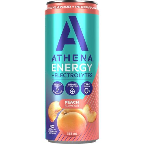 Energy & Electrolyte Drink Peach 355ml Athena Pack of 12