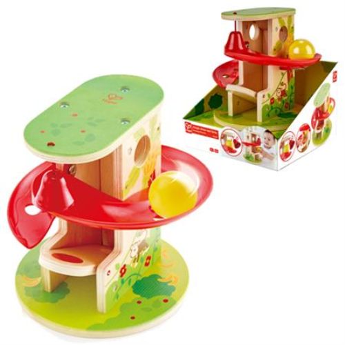 Colorful jungle-themed toy for toddlers promoting coordination, dexterity, and imaginative play, dimensions 176 x 195 x 176mm.