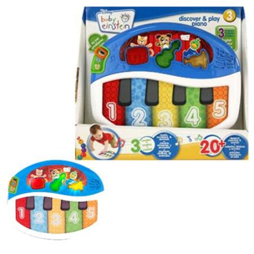 Soft piano toy for babies with various play modes, languages, and classical melodies for musical exploration.