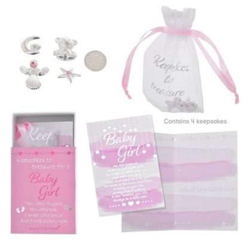 Baby Girl Keepsake Treasure Box - Equilibrium - Pack of 2