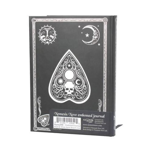 Embossed Journal Black and White Spirit Board 17cm - Nemesis Now