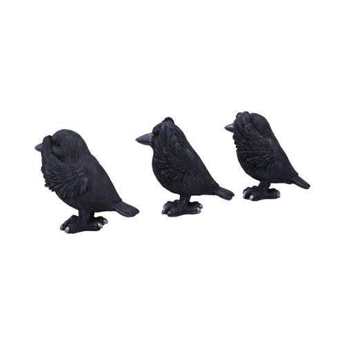 Three Wise Ravens 8.7cm - Nemesis Now