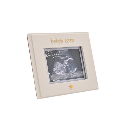 Baby Photo Frame - Bambino Baby Scan Resin - Little Heart 4x4in
