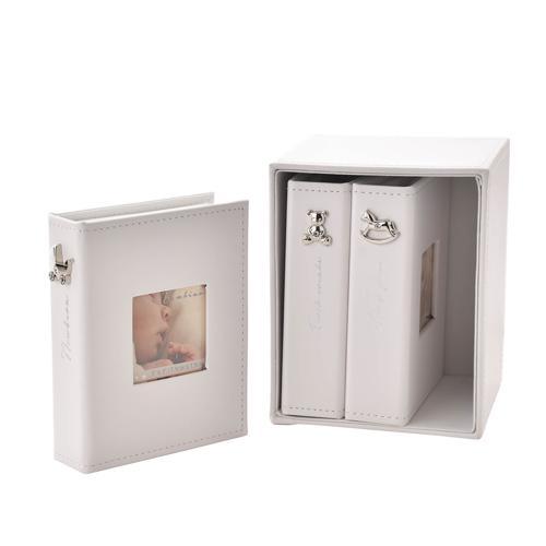 Baby Photo Albums - Bambino White Set of 3, Holds 24 4x6in Photos