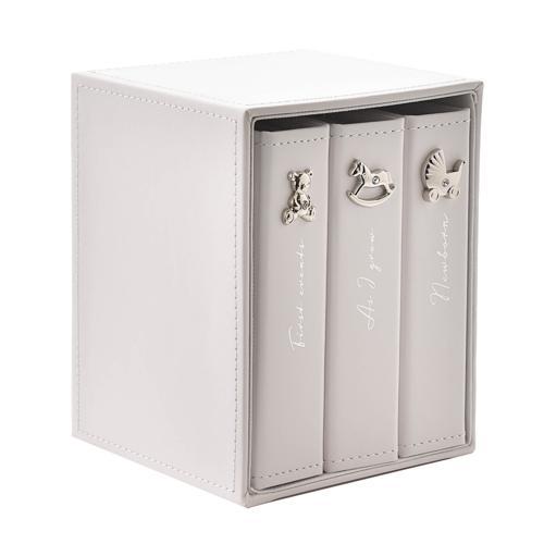 Baby Photo Albums - Bambino White Set of 3, Holds 24 4x6in Photos