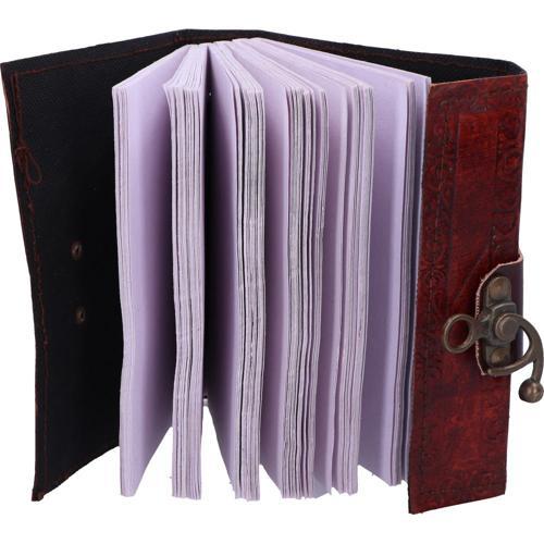 Pentagram Leather Embossed Journal with Lock - Nemesis Now
