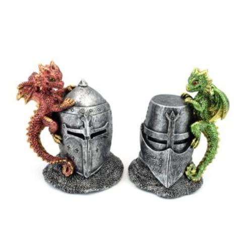 Elements Baby Dragon on Knights Helmet - Pack of 2