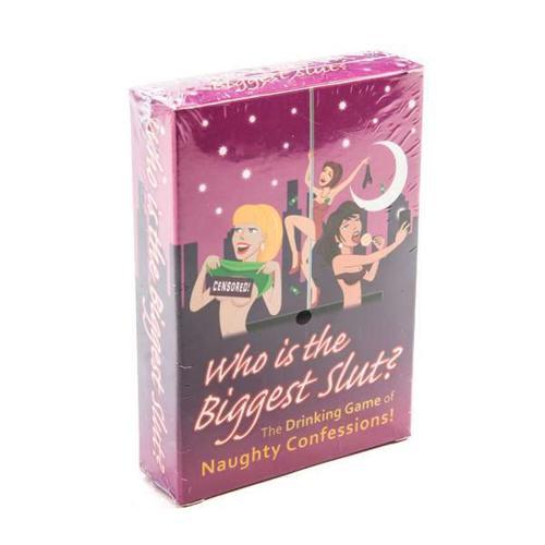 Who Is The Biggest Slut? Drinking Game - Pack of 2