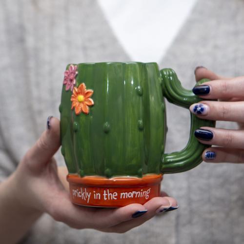Cactus Mug 18oz - Prickly in the Morning - Pack of 2
