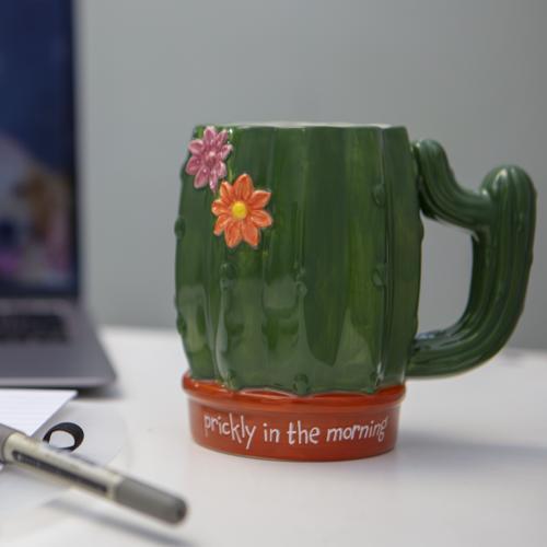 Cactus Mug 18oz - Prickly in the Morning - Pack of 2