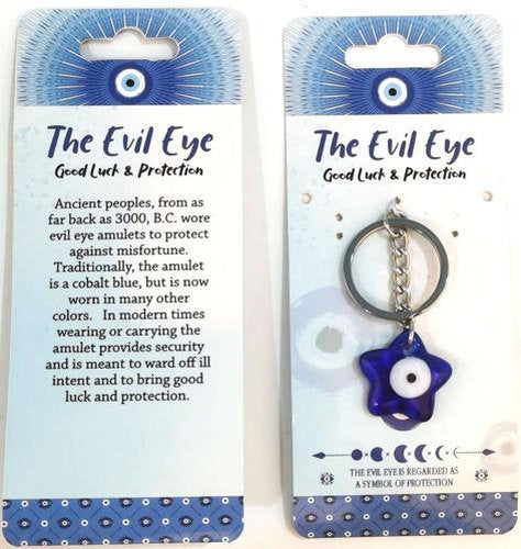 Evil Eye Keyring Star - Pack of 6