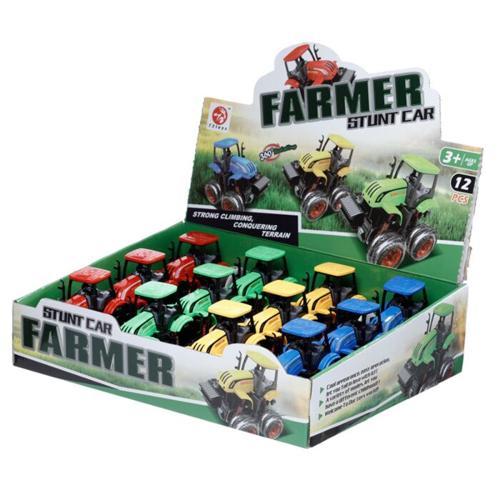 4x4 Stunt Tractor Friction Toy - Pack of 12