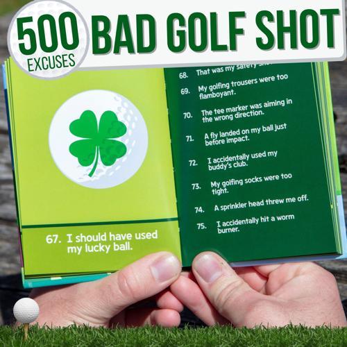 Golf Humour Book - 500 Excuses for a Bad Golf Shot - Pack of 6