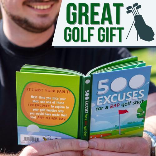 Golf Humour Book - 500 Excuses for a Bad Golf Shot - Pack of 6