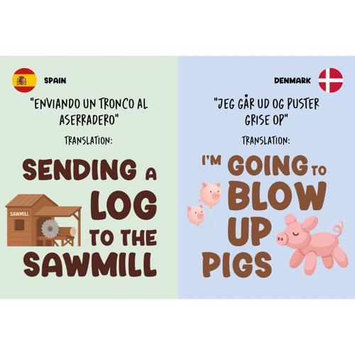 How To Poop in 96 Languages Funny Gift Book - Pack of 6