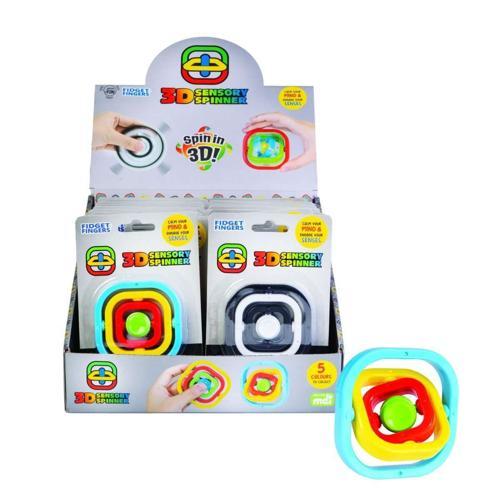 3D Sensory Fidget Spinner - Pack of 24