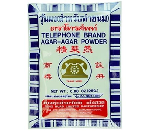 AGAR AGAR PLAIN 25GM - Telephone
