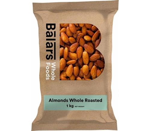 ALMONDS WHOLE ROASTED 1KG - Balars