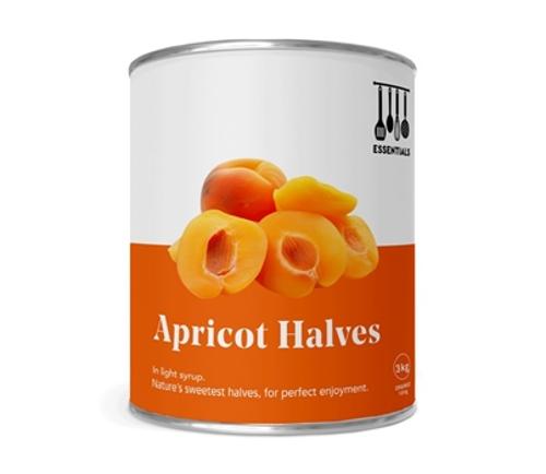 APRICOT HALVES IN LIGHT SYRUP A10 - Essentials