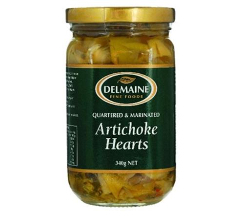 ARTICHOKE QUARTERED & MARINATED 340GM - Delmaine