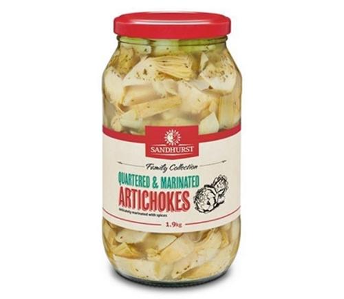 ARTICHOKE QUARTERED & MARINATED 1.9KG - Sandhurst