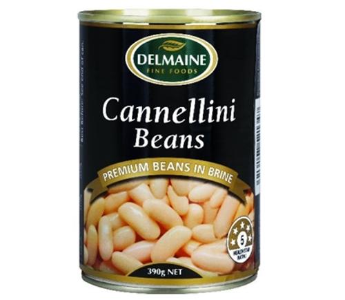 BEANS CANNELLINI 390GM - Delmaine