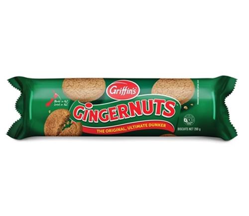 BISCUITS GINGERNUT 250GM - Griffins