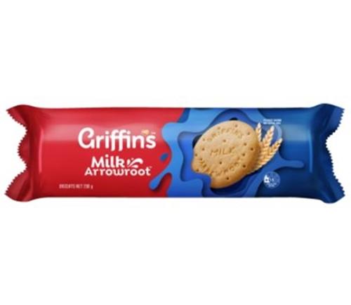 BISCUITS MILK ARROWROOT 250GM - Griffins