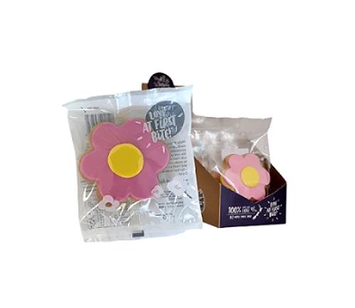 COOKIE S/BREAD MM DAISY PINK ICED 58GM 16s/SLV - Molly Woppy