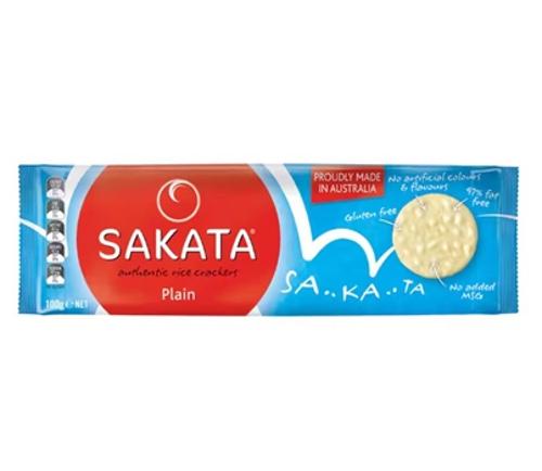 CRACKERS RICE PLAIN 100GM - Sakata
