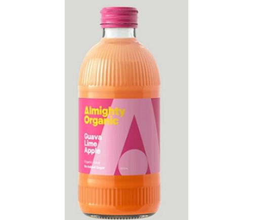 JUICE GUAVA LIME APPLE ORGANIC 300ML 12s - Almighty