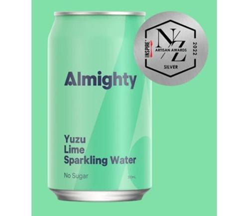 WATER SPARKLING YUZU LIME 330ML 24s - Almighty